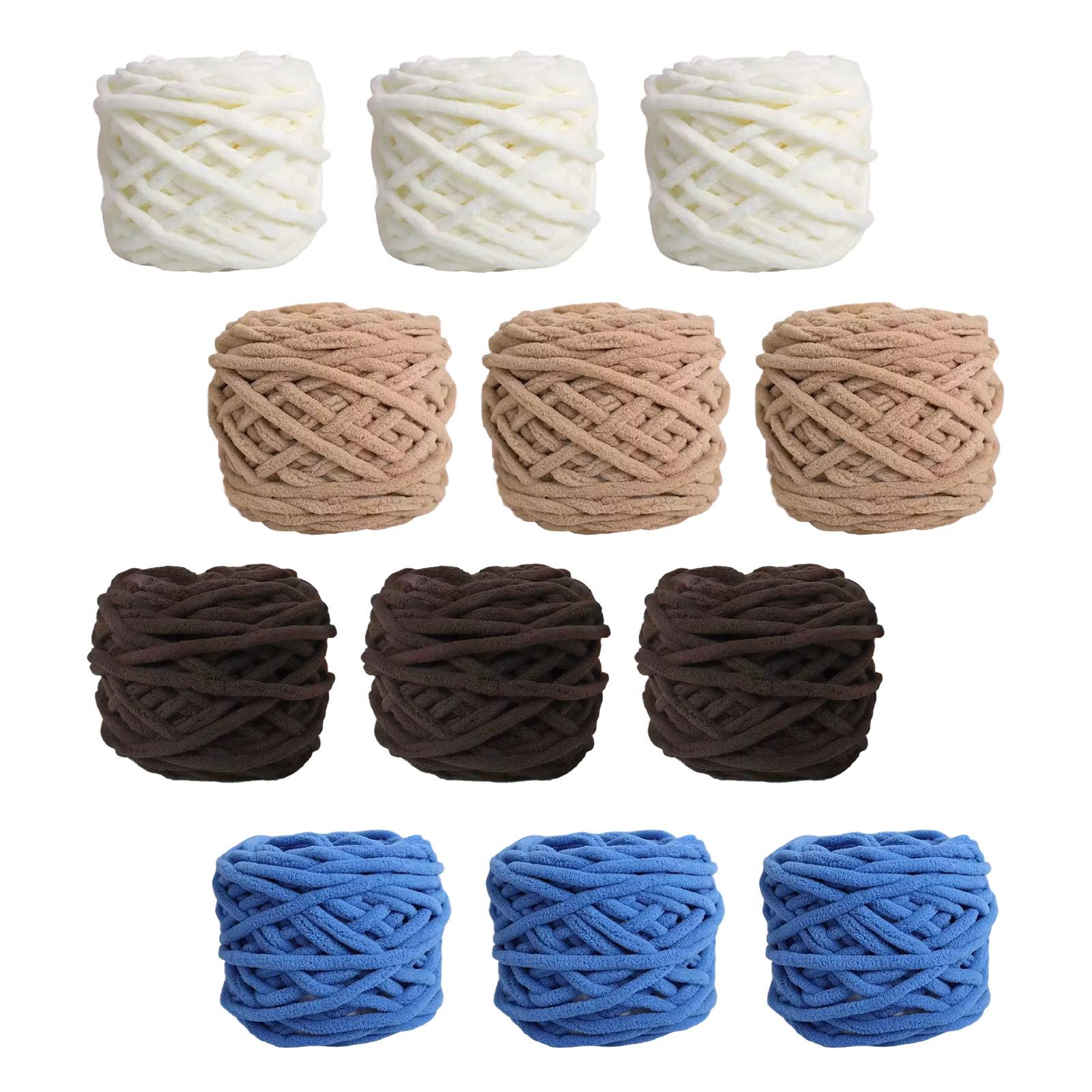 초대형 폴리에스터 셔닐 털실, 니트, 코바늘 뜨개질,  - Throw Blanket Chunky Knit 리뷰 및 가격