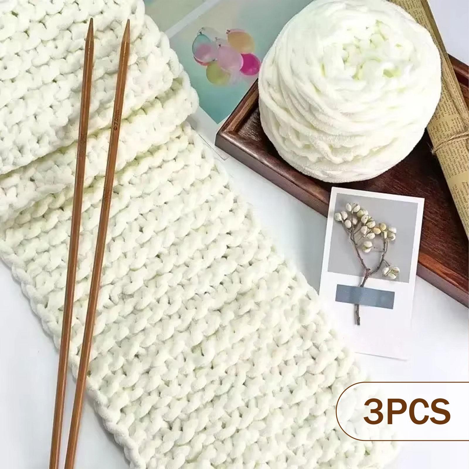 초대형 폴리에스터 셔닐 털실, 니트, 코바늘 뜨개질,  - Throw Blanket Chunky Knit 리뷰 및 가격