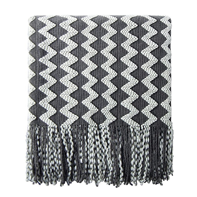 50x60인치 그레이 니트 담요, 태슬 장식 오버사이즈 - Throw Blanket Chunky Knit 리뷰 및 가격