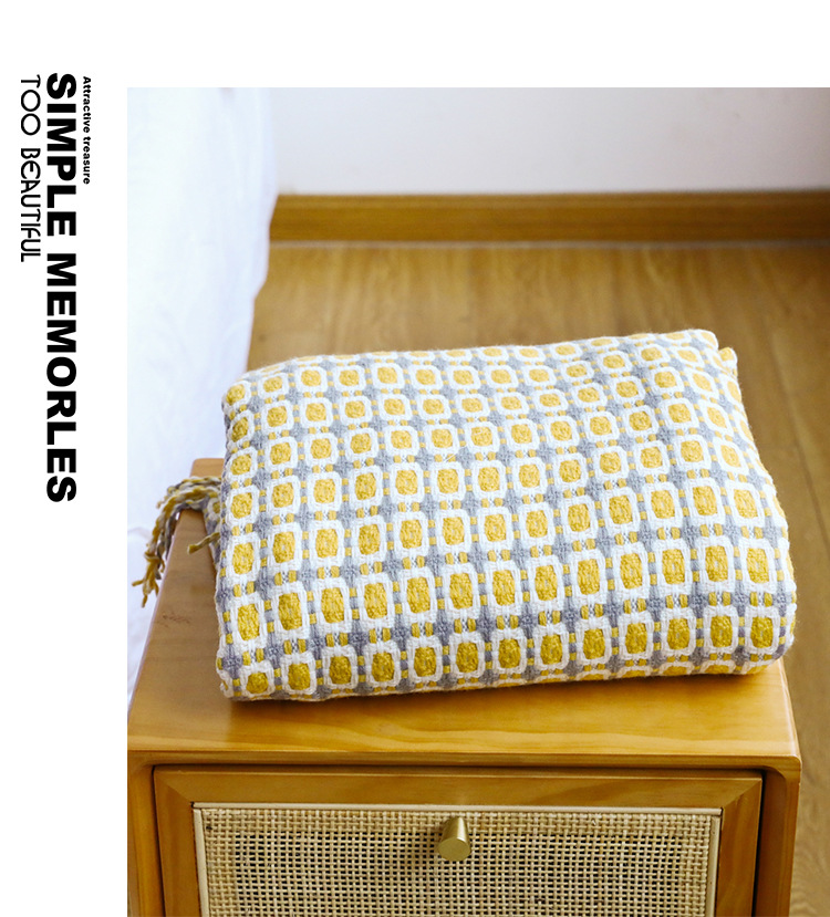 겨자 노란색 북유럽 니트 던지기 담요, 소파 숄, 부드 - Throw Blanket Chunky Knit 리뷰 및 가격