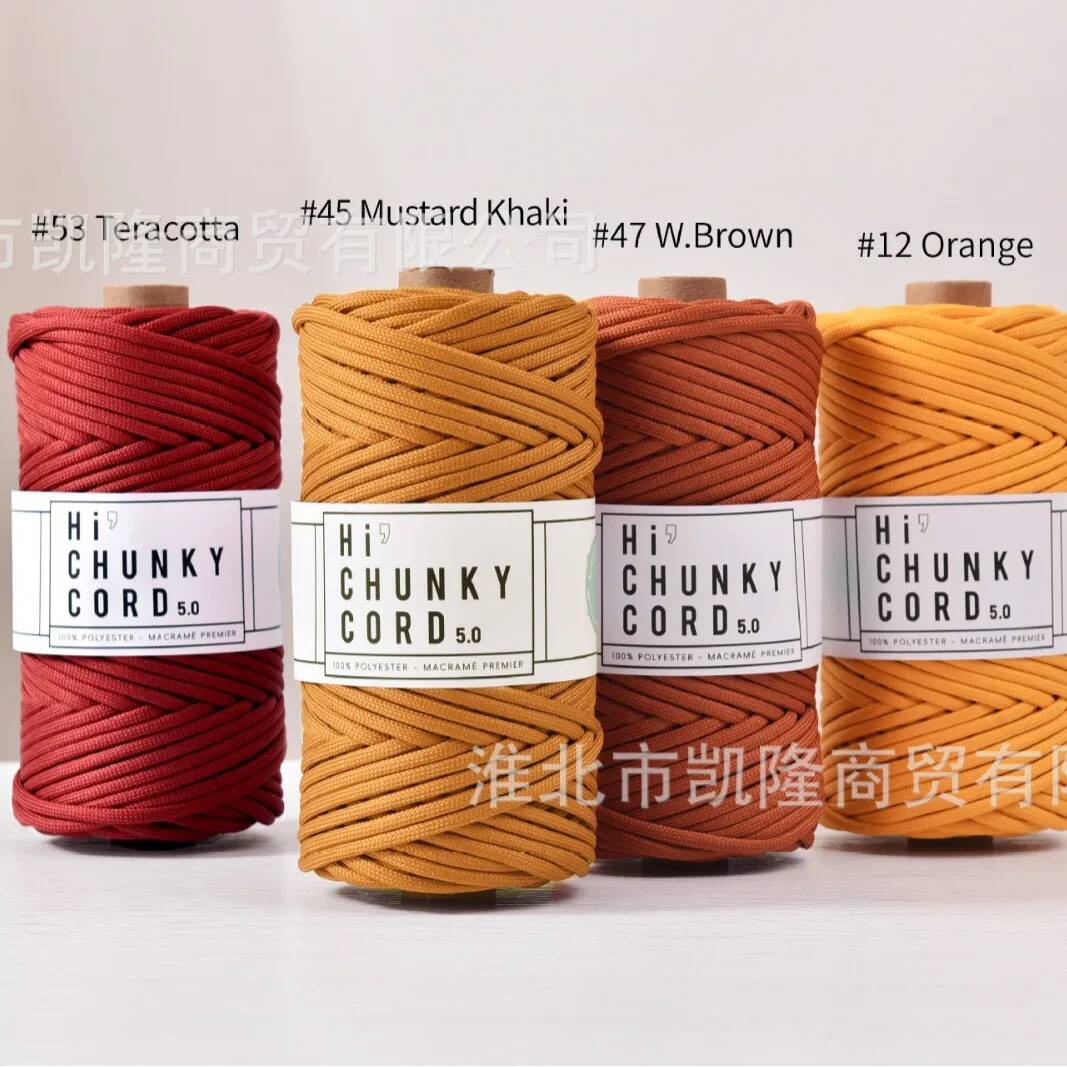 부드러운 폴리에스터 굵은 끈 5mm x 50미터 가방  - Home Textiles Consultant 리뷰 및 가격