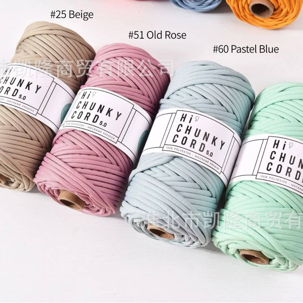 부드러운 폴리에스터 굵은 끈 5mm x 50미터 가방  - Home Textiles Consultant 리뷰 및 가격