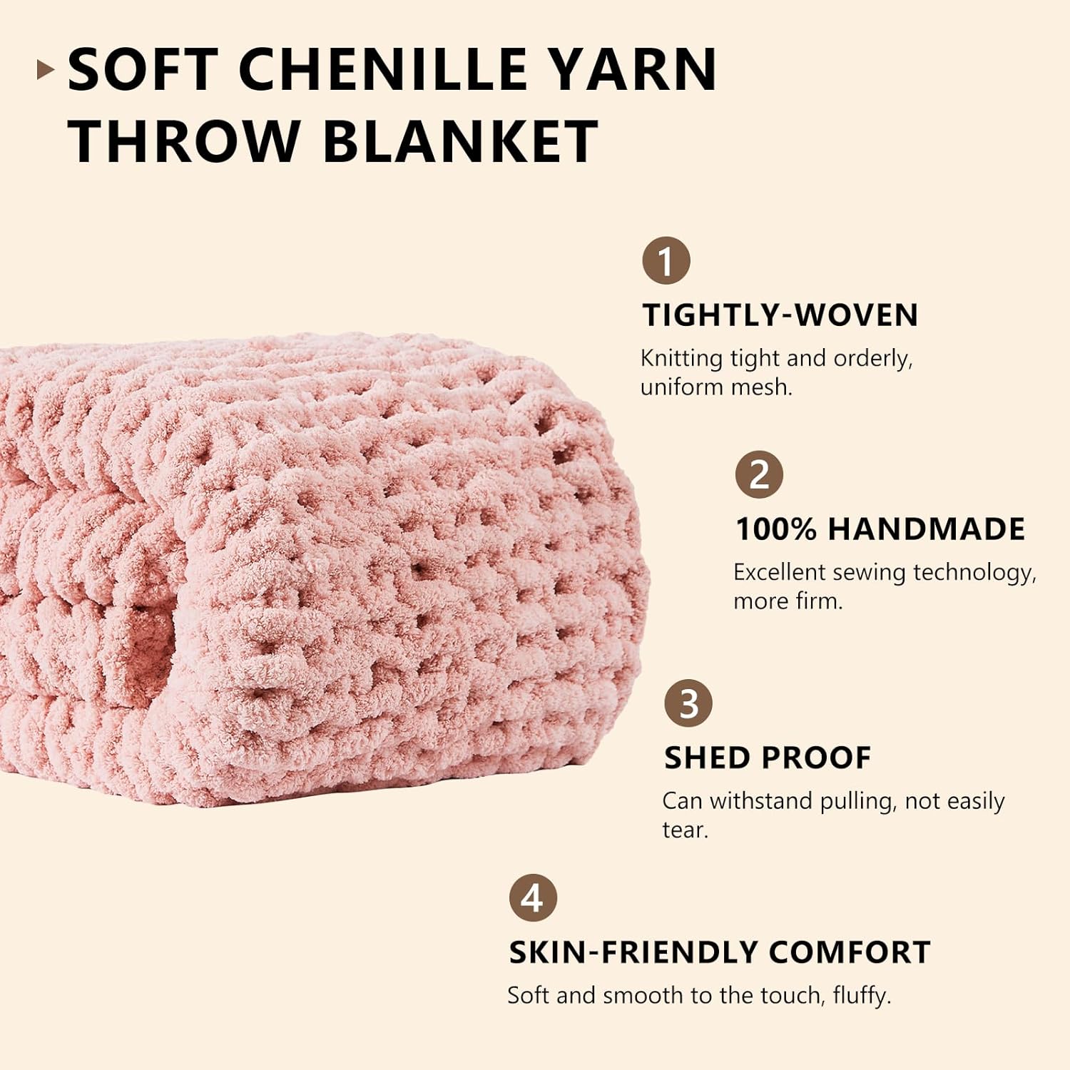 Chunky 니트 담요 던지기 셔닐 실 Chunky 니 - Throw Blanket Chunky Knit 리뷰 및 가격