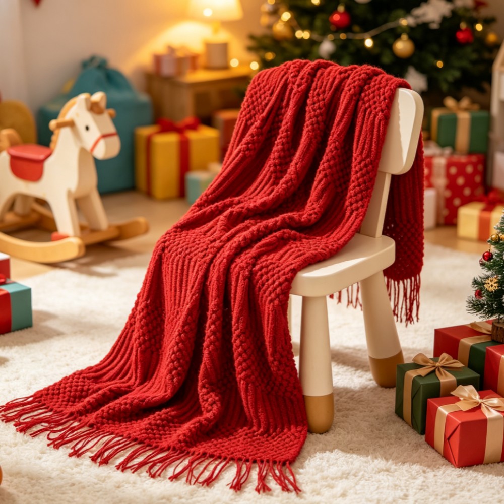 레드 보헤미안 스타일 두꺼운 니트 담요 텍스처드 빈티지 - Throw Blanket Chunky Knit 리뷰 및 가격