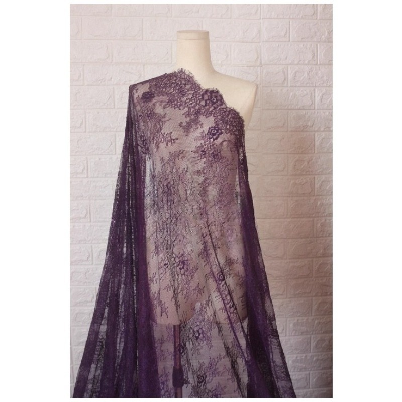 새로운 고품질 속눈썹 레이스 자수 원단 DIY 홈 섬유 - Quality Home Textiles 리뷰 및 가격