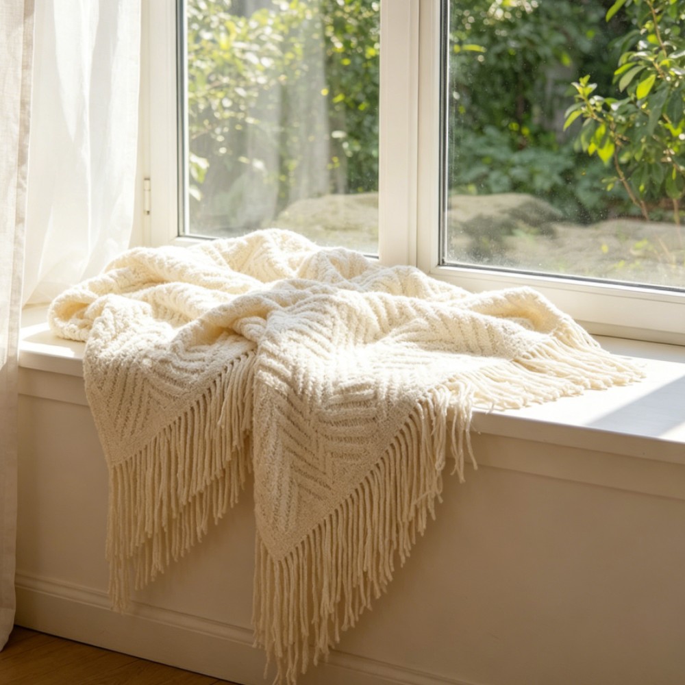 럭셔리 청키 크림 담요 부드럽고 아늑한 케이블 니트 태 - Throw Blanket Chunky Knit 리뷰 및 가격